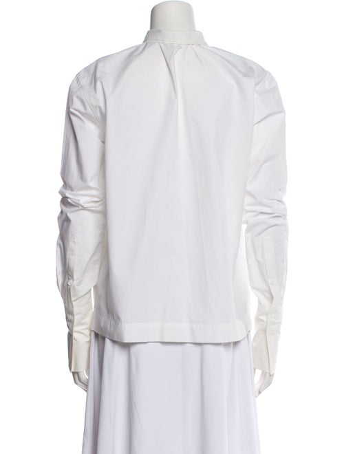 GAUGE81 Mock Neck Long Sleeve Button-Up Top