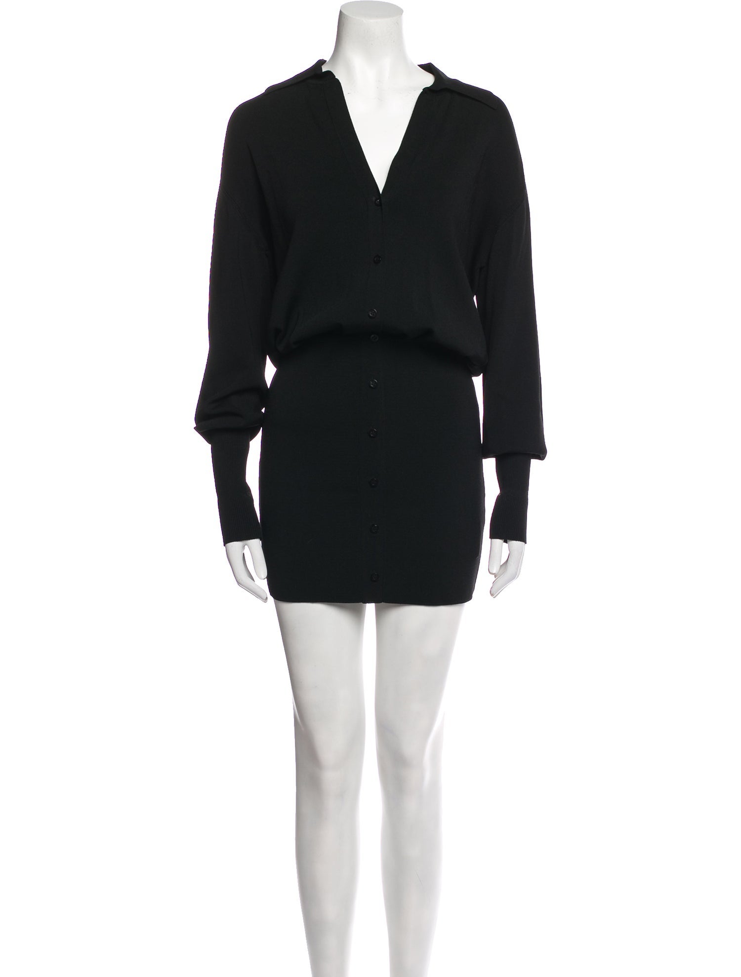 GAUGE81 V-Neck Mini Dress