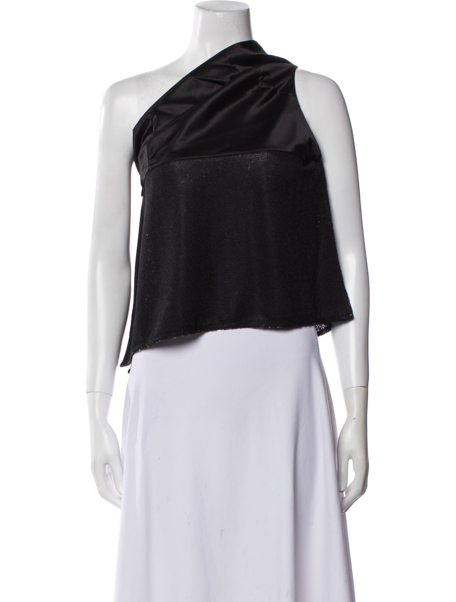 GAUGE81 Nylon One-Shoulder Crop Top