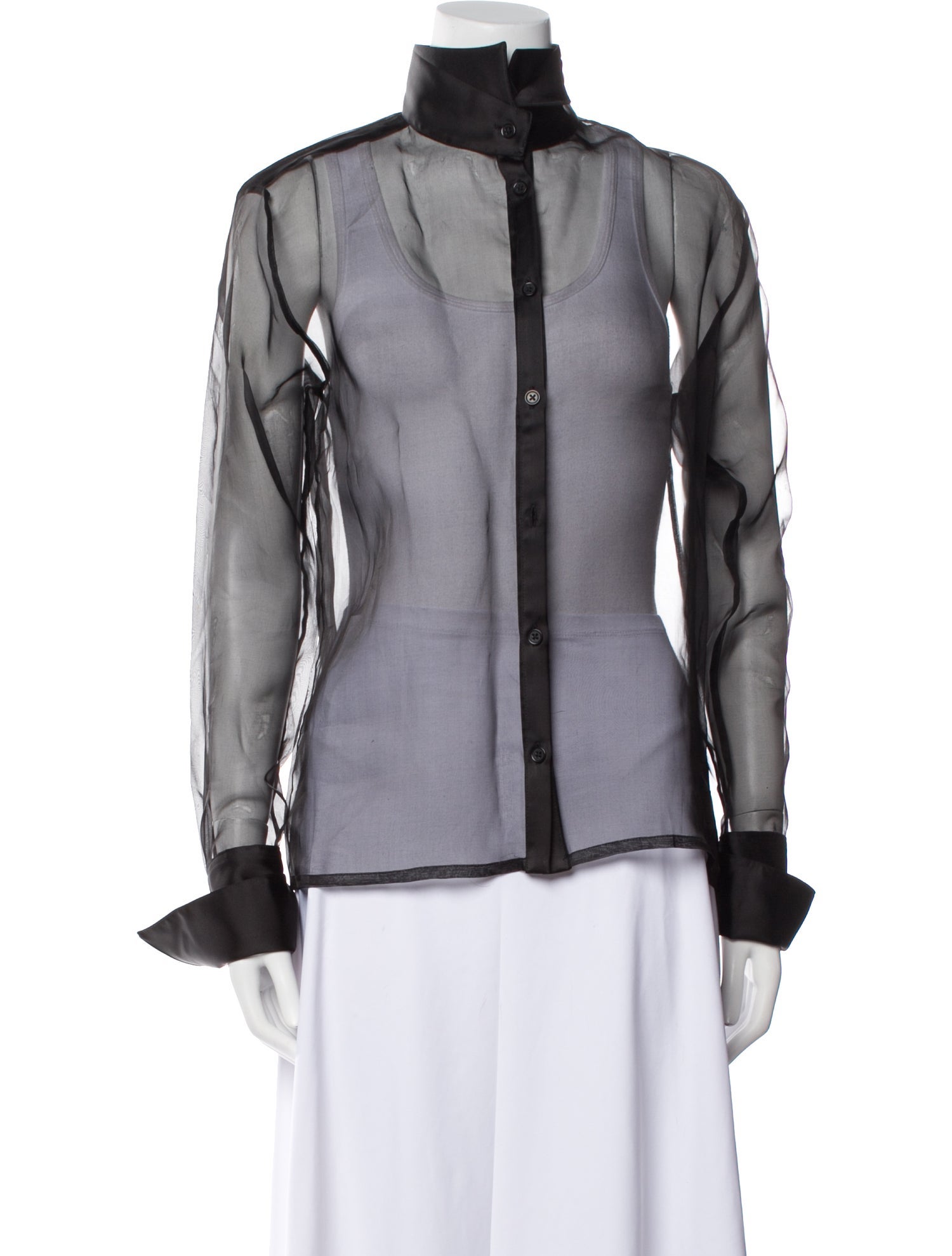 GAUGE81 Silk Mock Neck Blouse