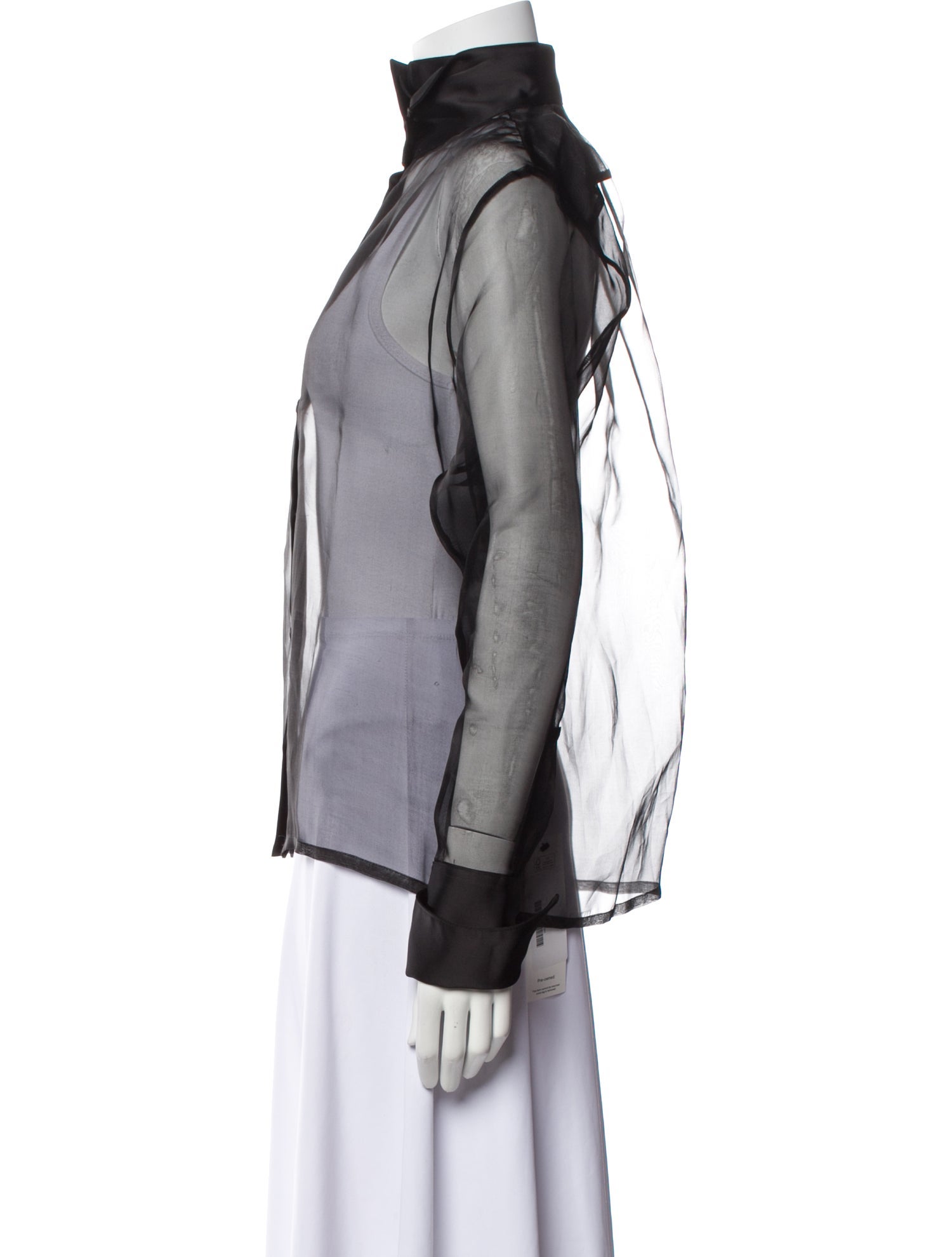 GAUGE81 Silk Mock Neck Blouse