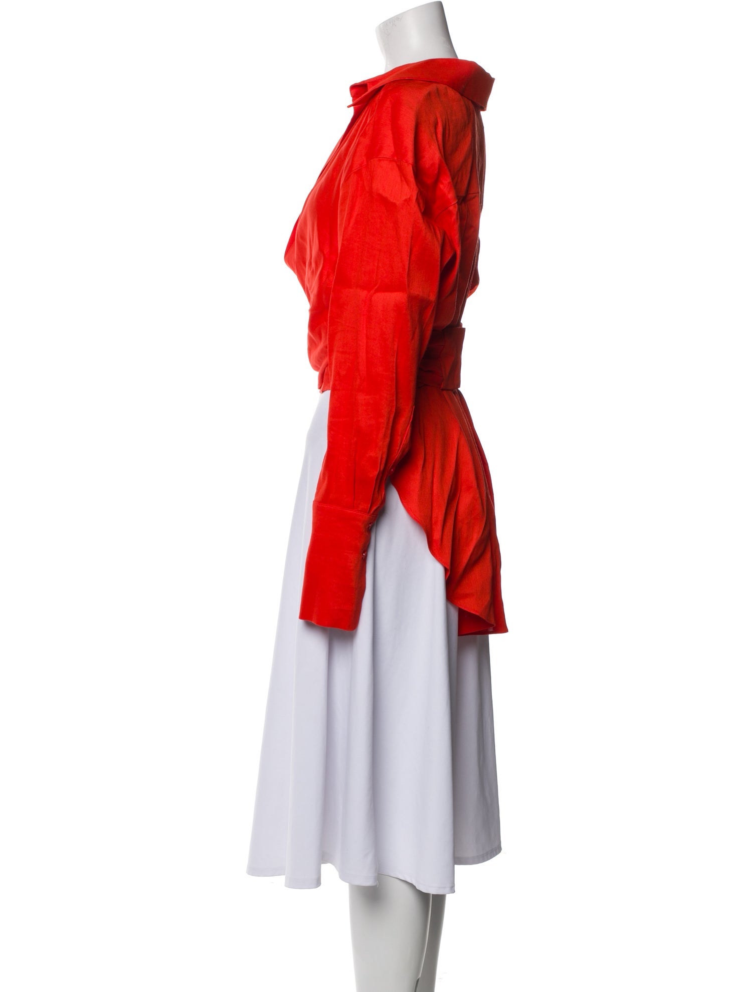 GAUGE81 Cowl Neck Long Sleeve Crop Top