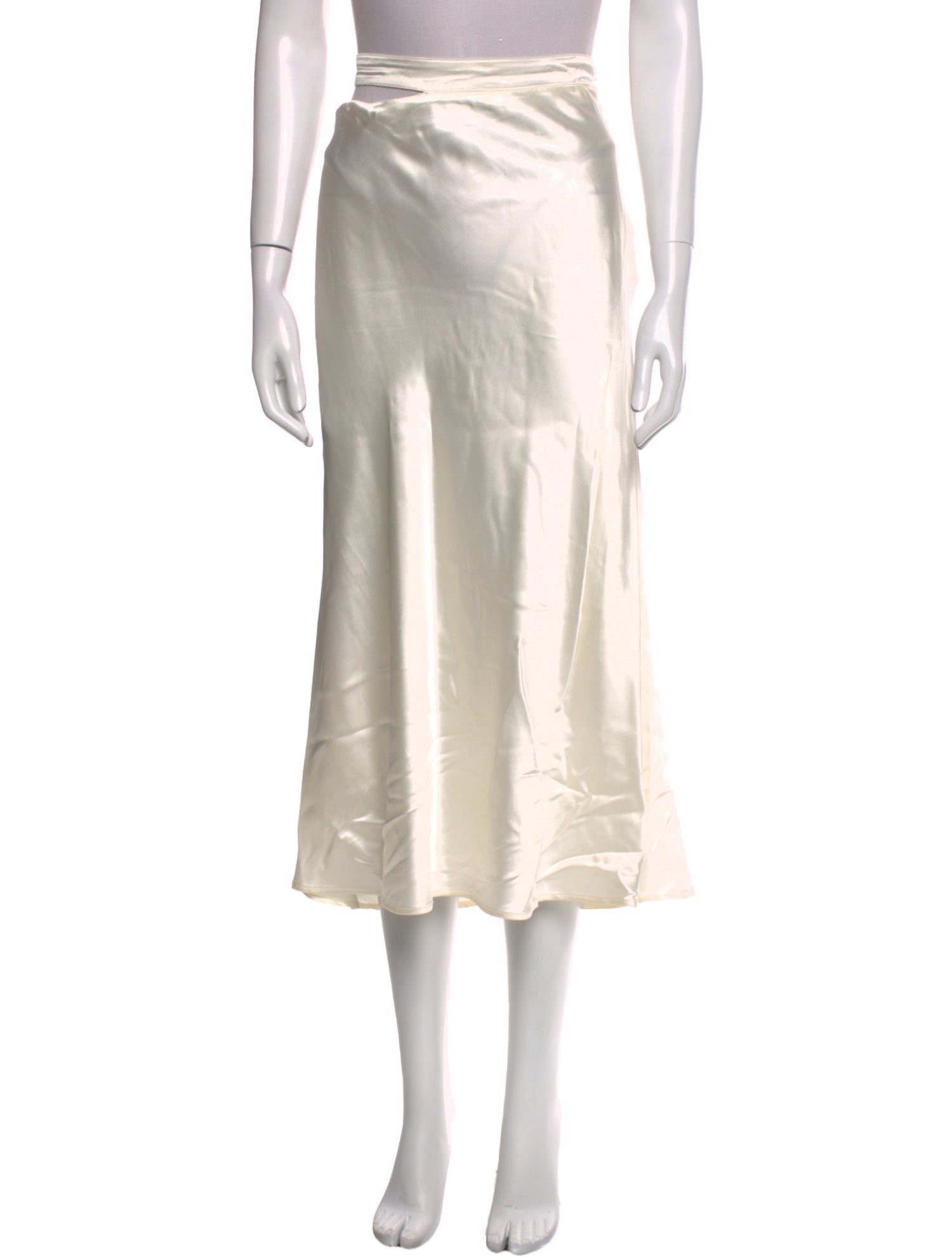 GAUGE81 Cutout Accent Midi Length Skirt