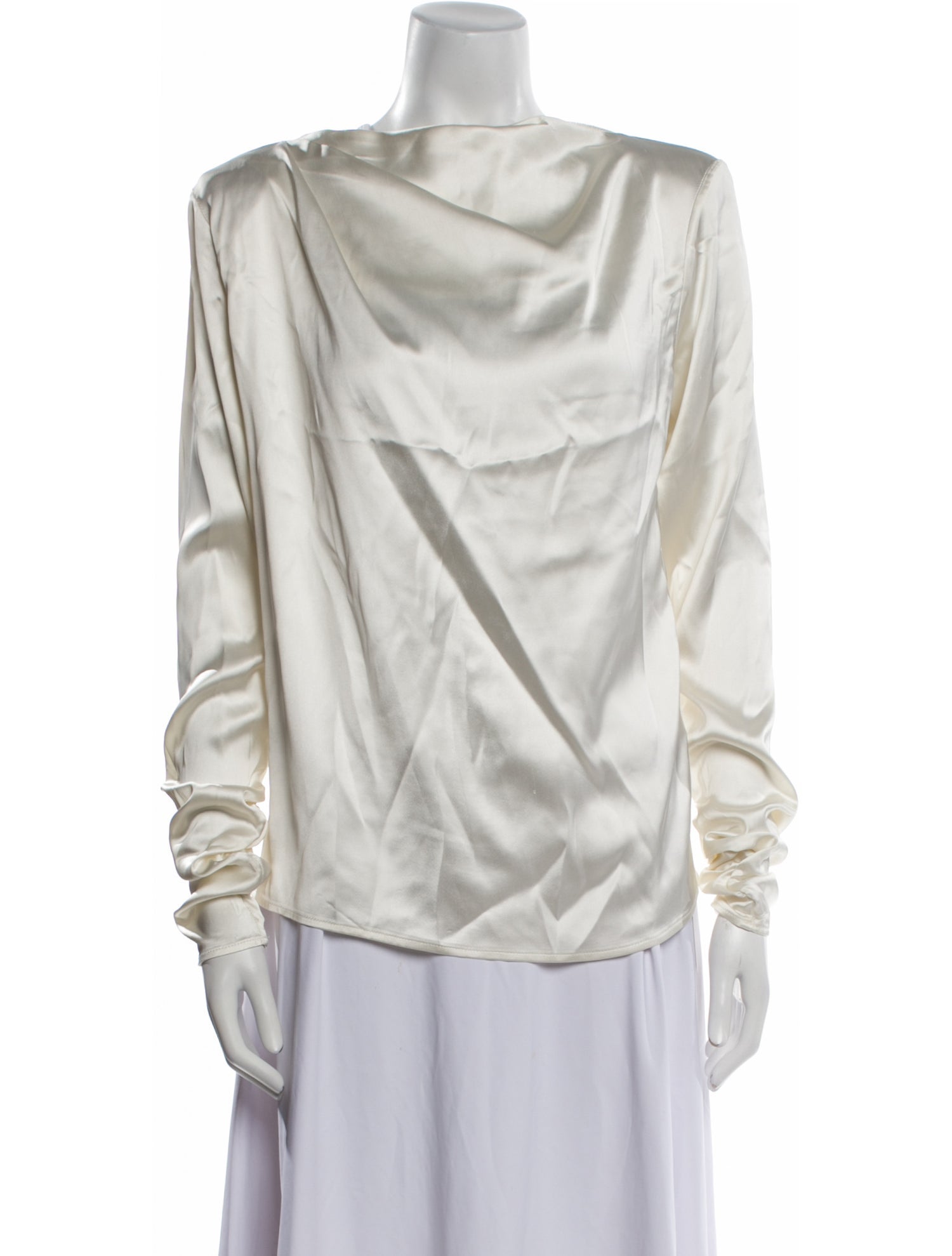 GAUGE81 Cowl Neck Long Sleeve Blouse