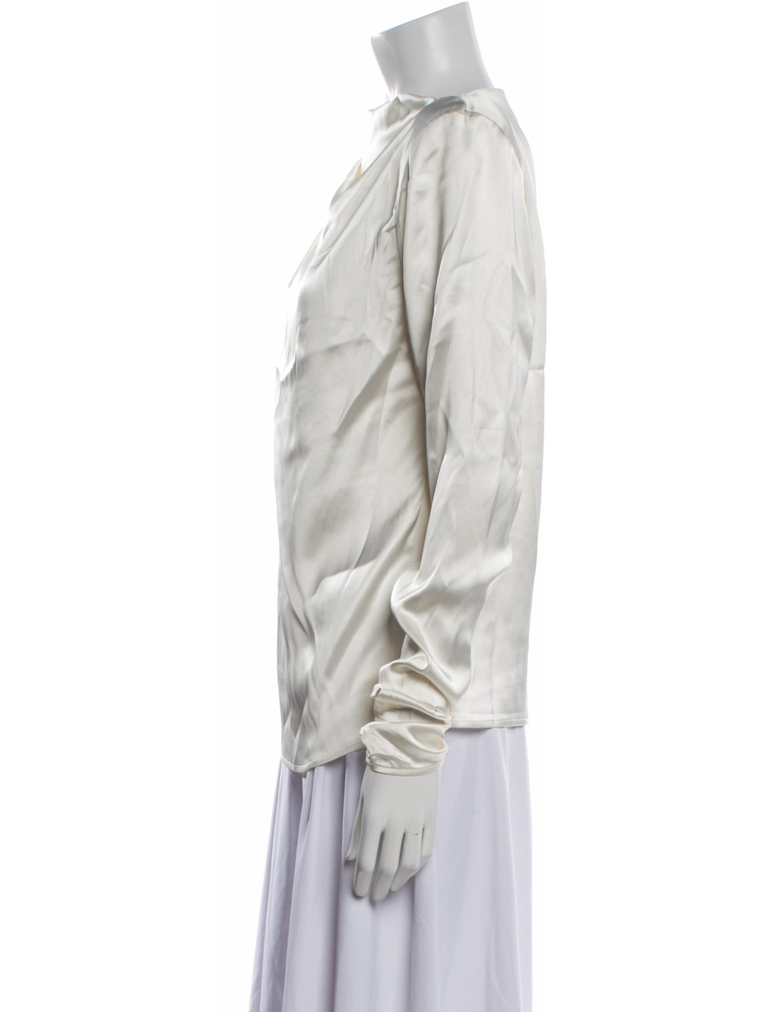 GAUGE81 Cowl Neck Long Sleeve Blouse