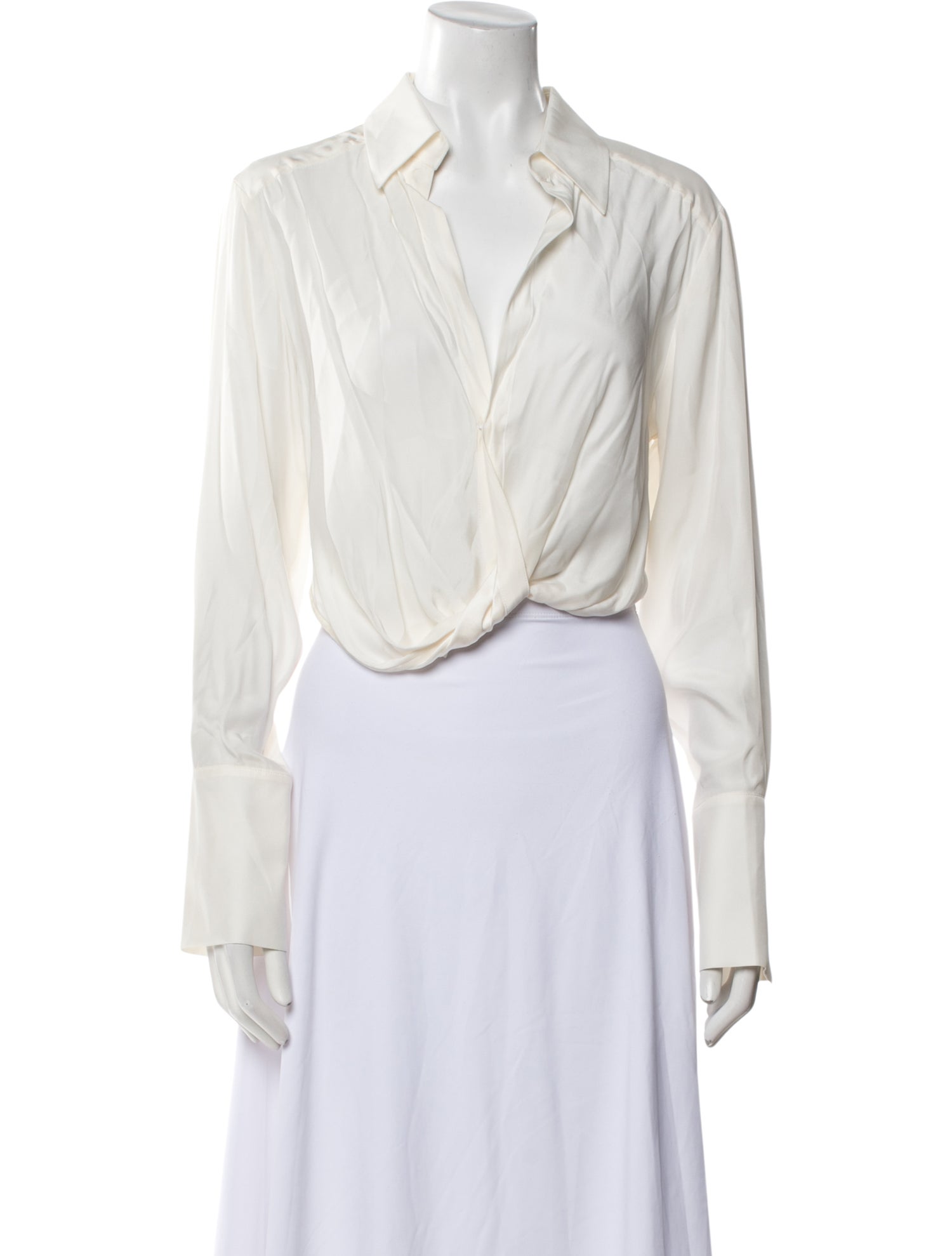 GAUGE81 Silk V-Neck Crop Top w/ Tags