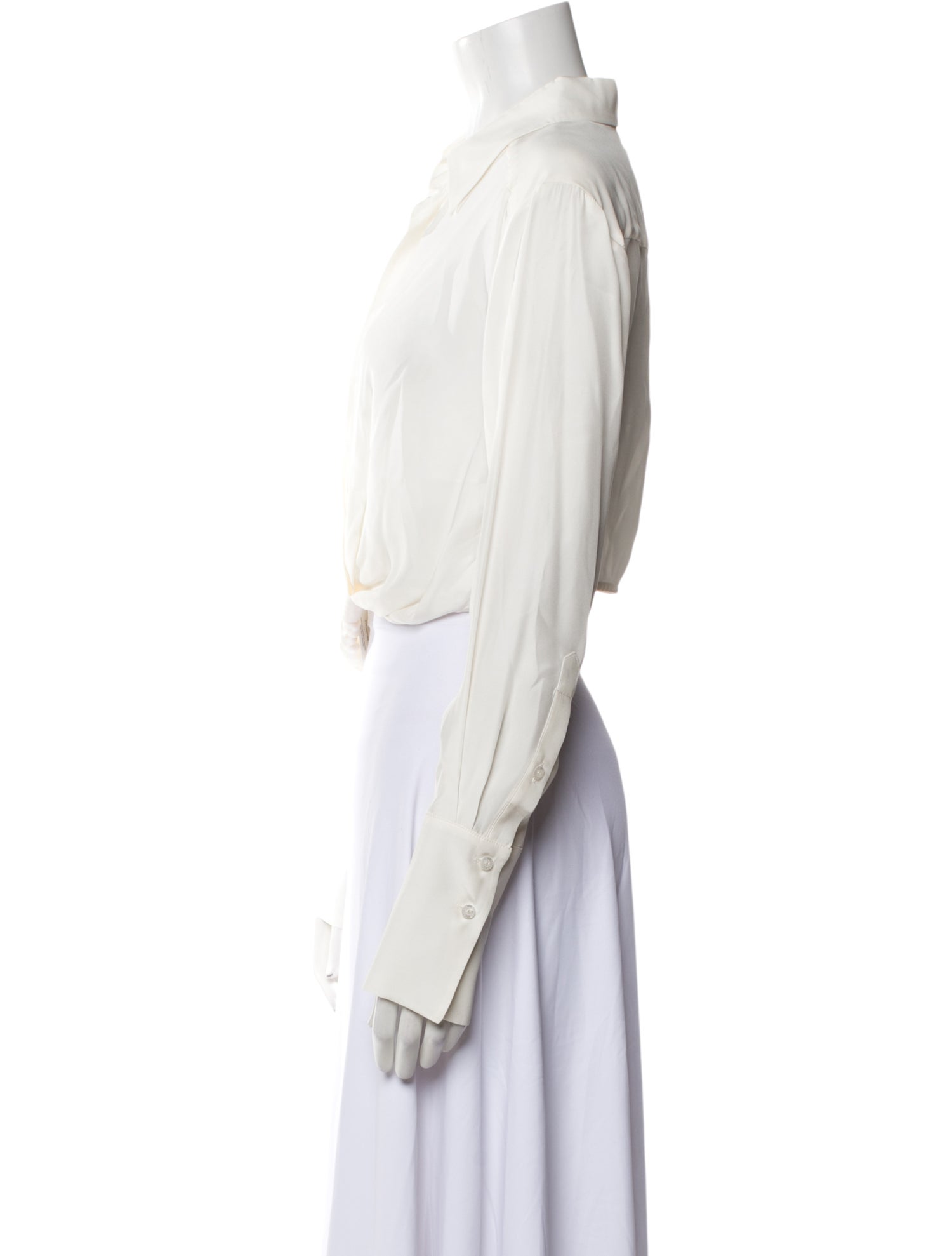 GAUGE81 Silk V-Neck Crop Top w/ Tags