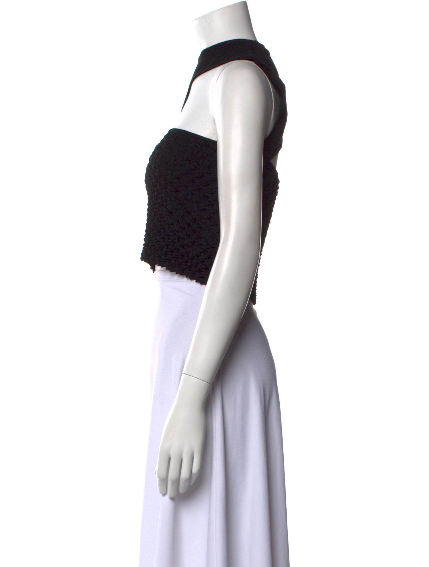 GAUGE81 One-Shoulder Long Sleeve Crop Top