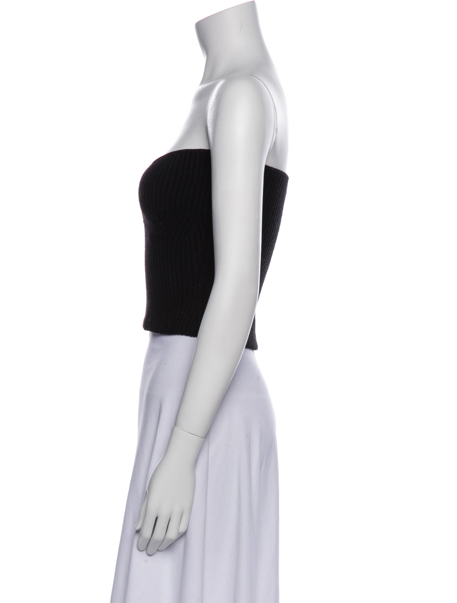 GAUGE81 Merino Wool Strapless Crop Top