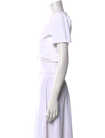 GAUGE81 Square Neckline Short Sleeve Crop Top