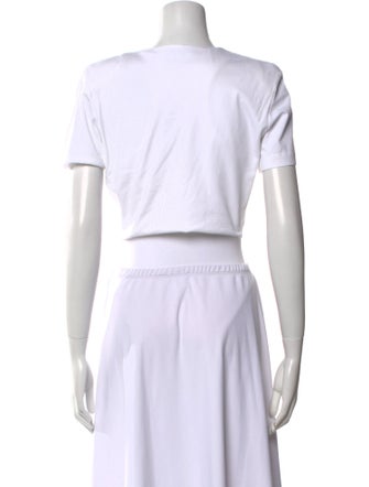 GAUGE81 Square Neckline Short Sleeve Crop Top