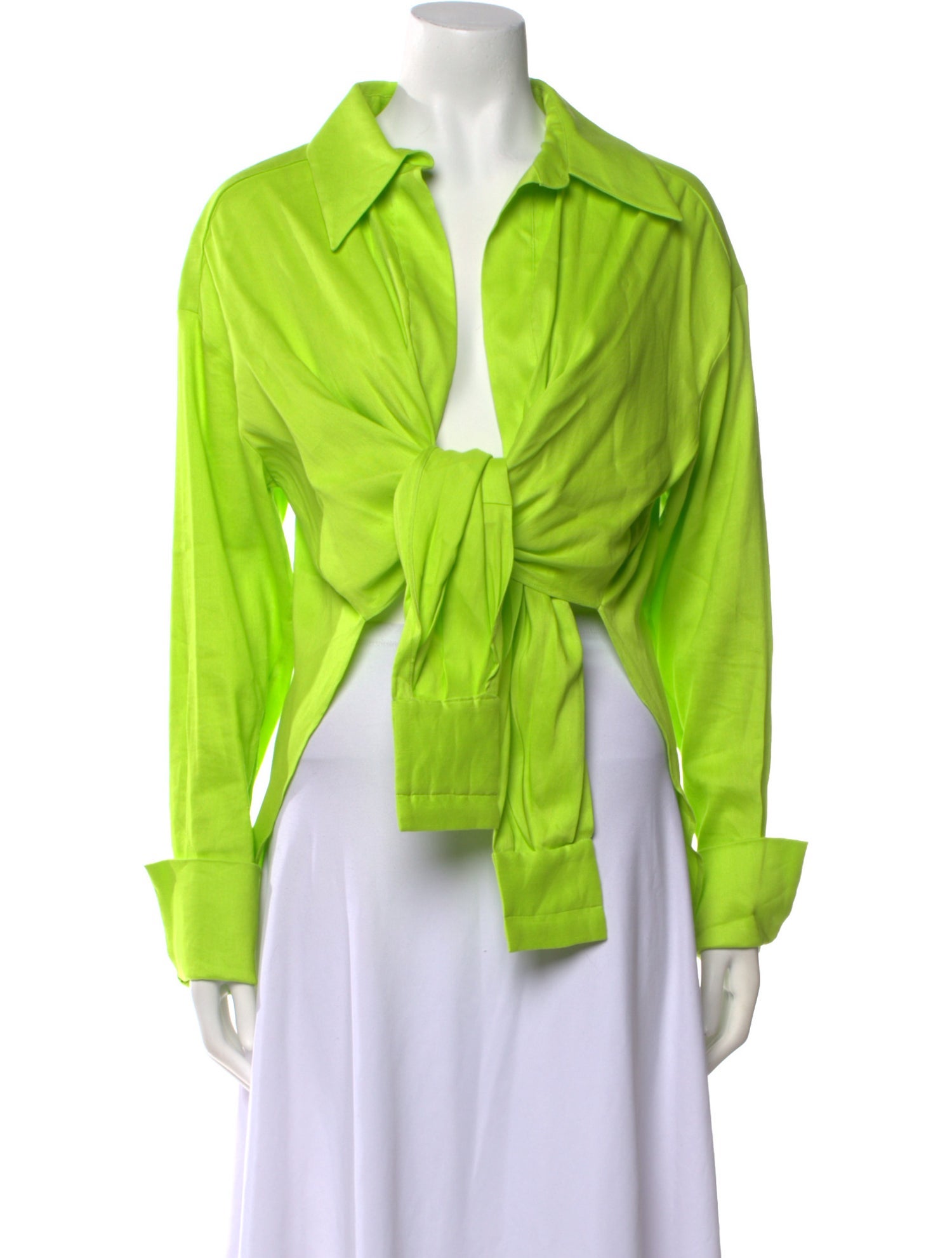 GAUGE81 Linen V-Neck Blouse