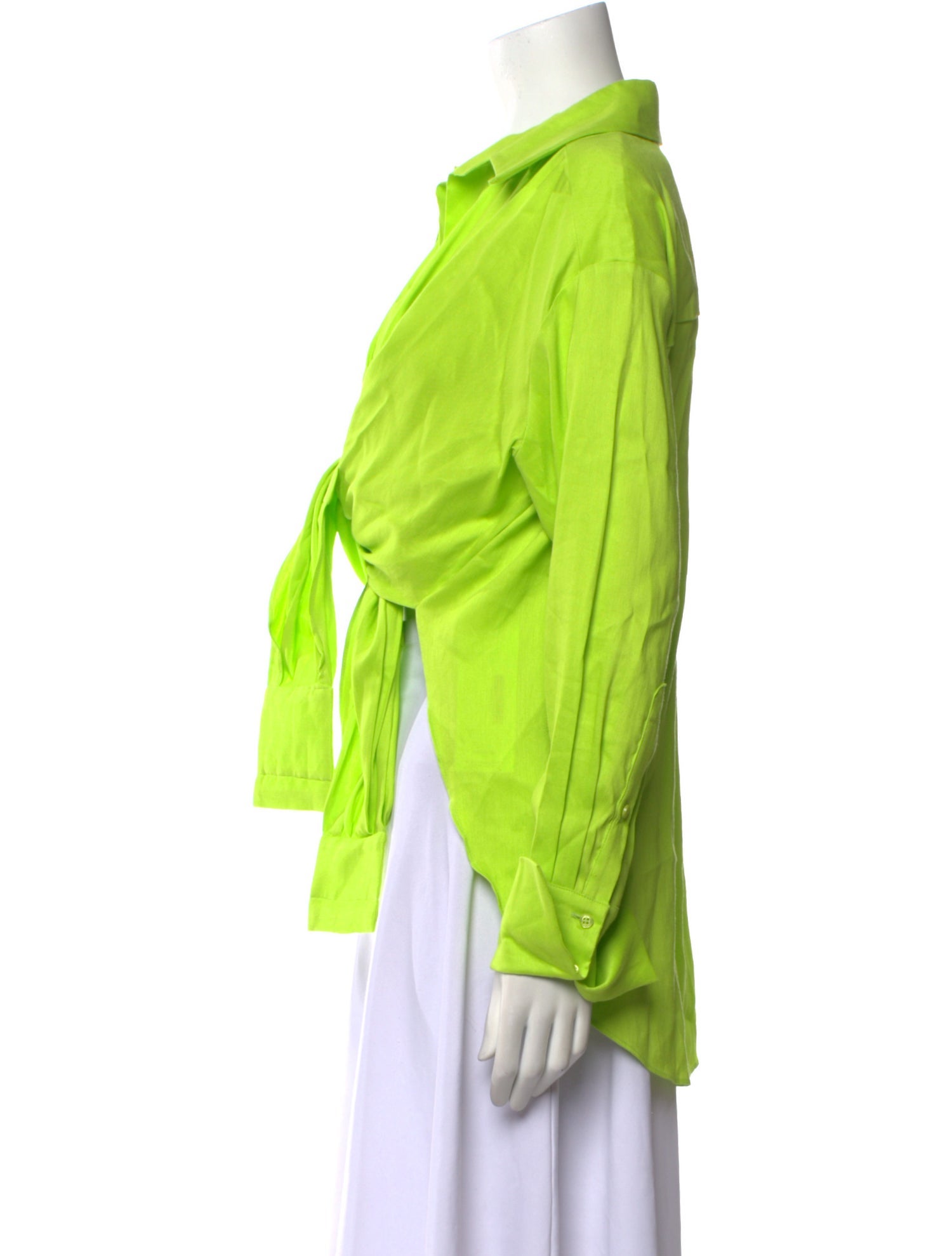 GAUGE81 Linen V-Neck Blouse