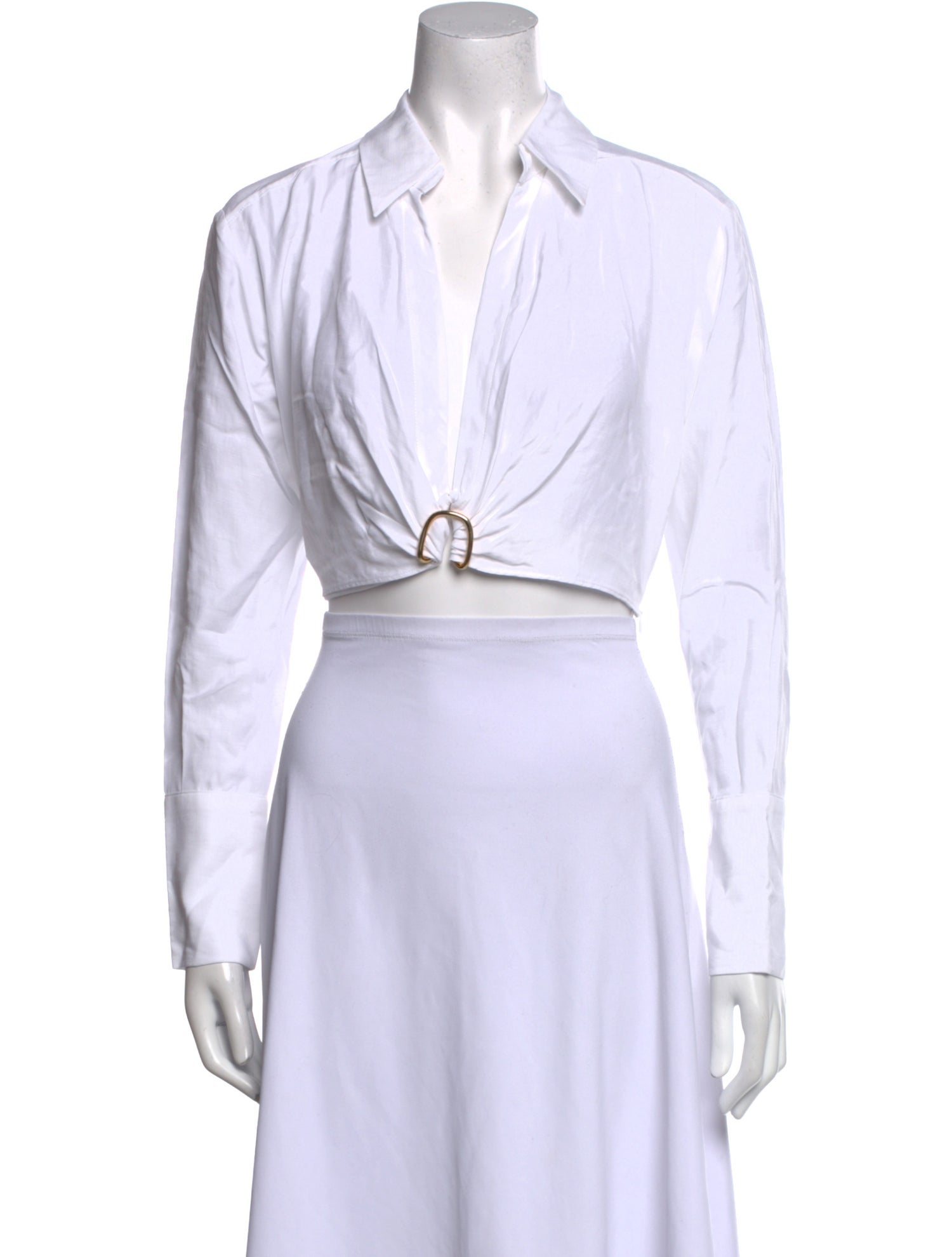 GAUGE81 V-Neck Long Sleeve Crop Top w/ Tags