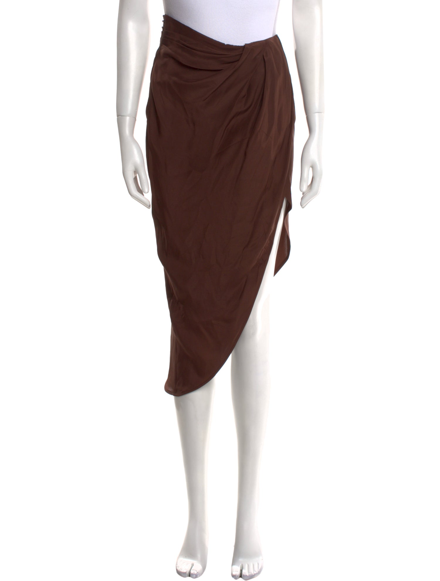 GAUGE81 Silk Midi Length Skirt