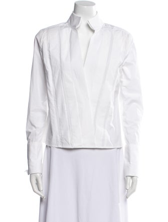 GAUGE81 Mock Neck Long Sleeve Polo