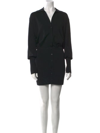 GAUGE81 V-Neck Mini Dress