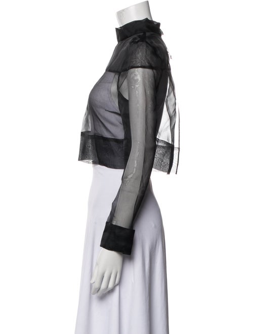 GAUGE81 Silk Mock Neck Crop Top