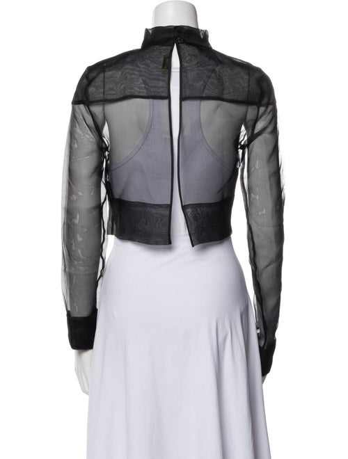 GAUGE81 Silk Mock Neck Crop Top