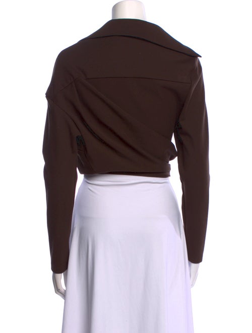 GAUGE81 V-Neck Long Sleeve Crop Top