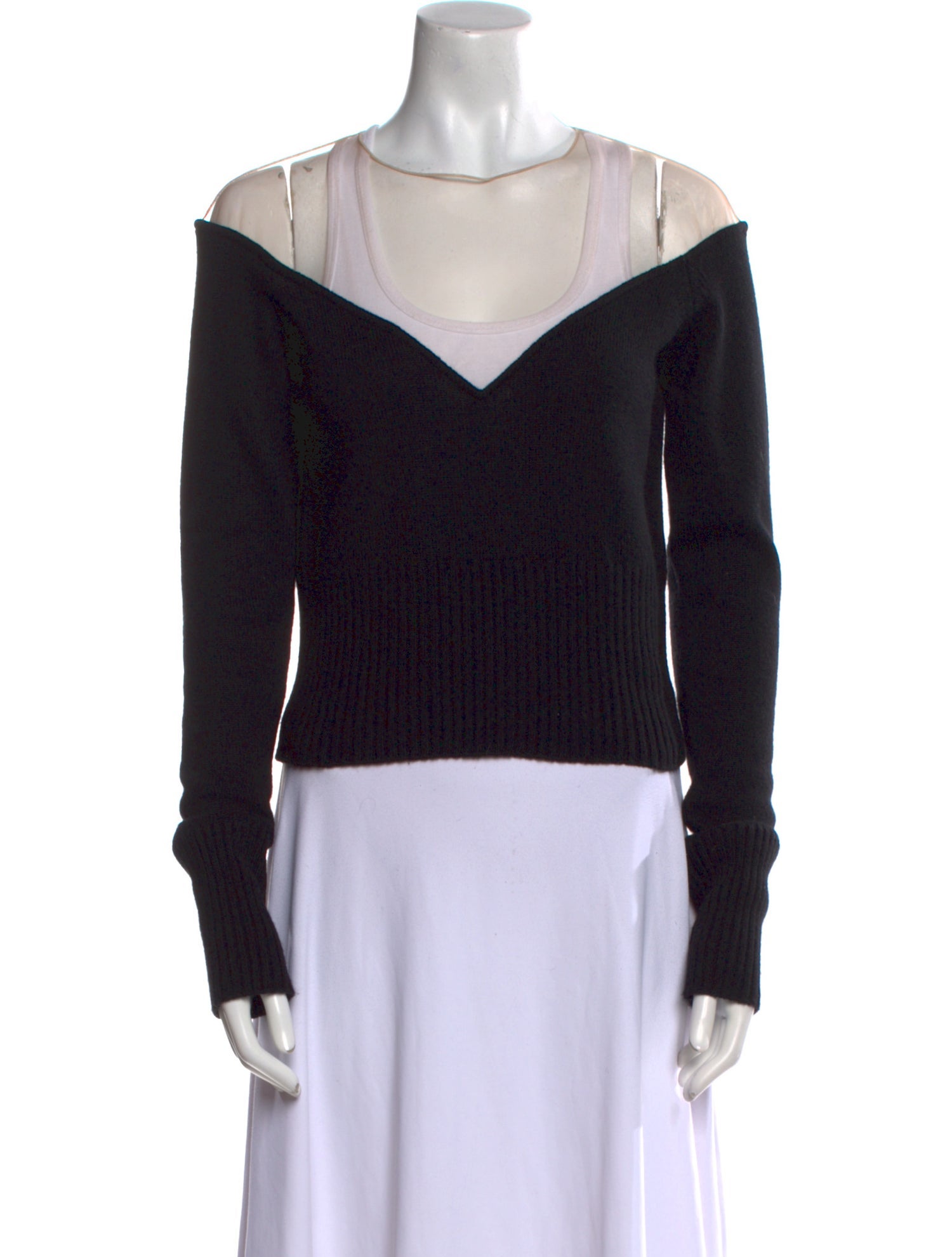 GAUGE81 Cashmere Colorblock Pattern Sweater