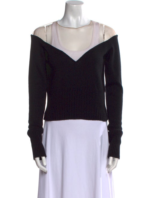 GAUGE81 Cashmere Colorblock Pattern Sweater