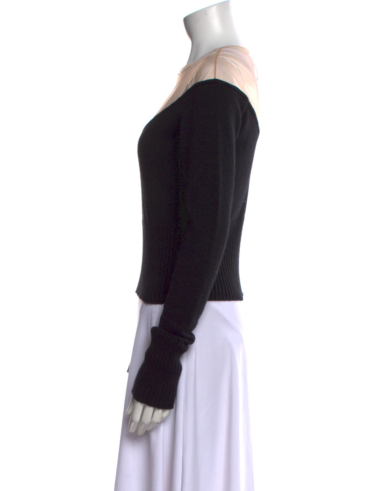 GAUGE81 Cashmere Colorblock Pattern Sweater