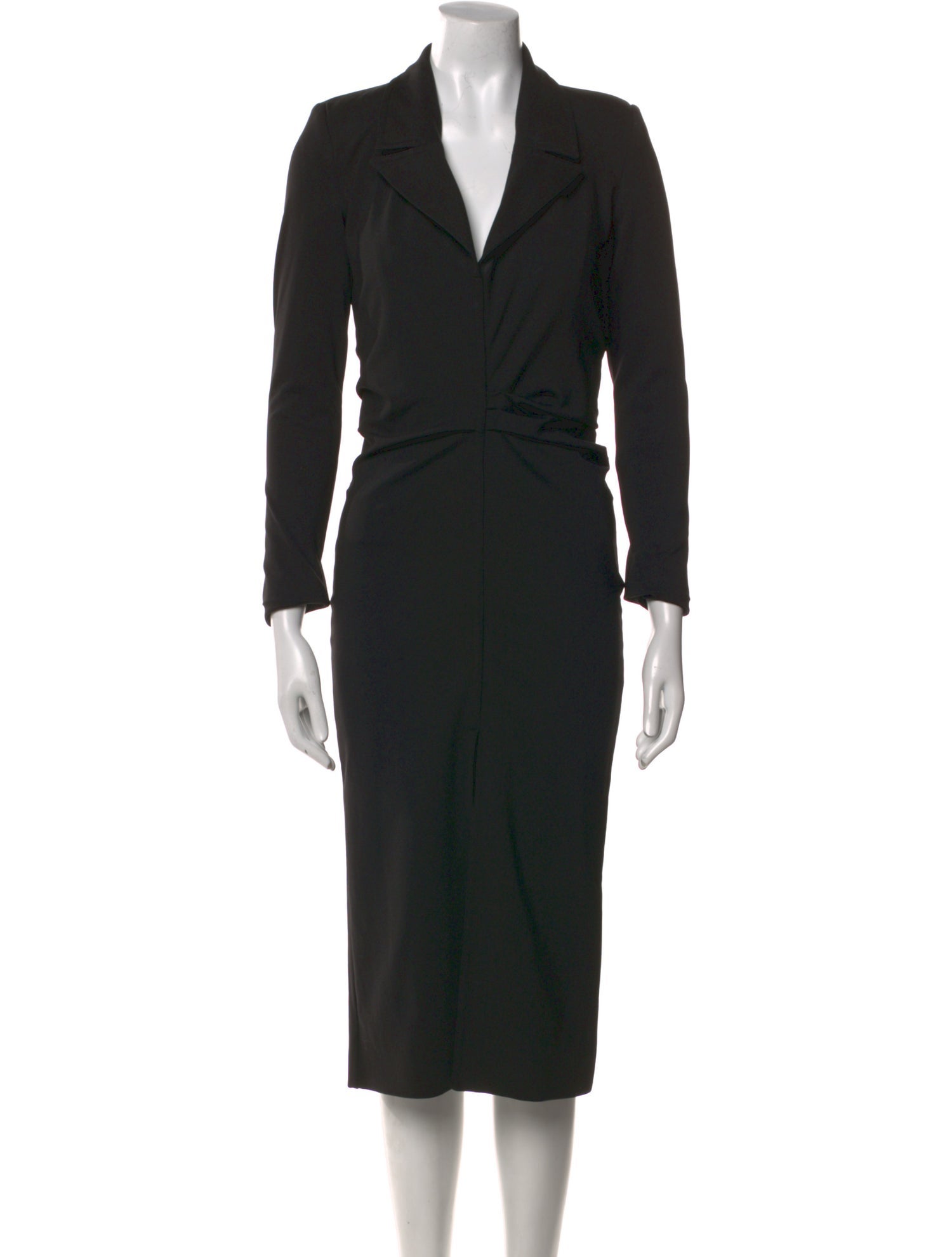 GAUGE81 V-Neck Midi Length Dress