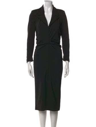 GAUGE81 V-Neck Midi Length Dress