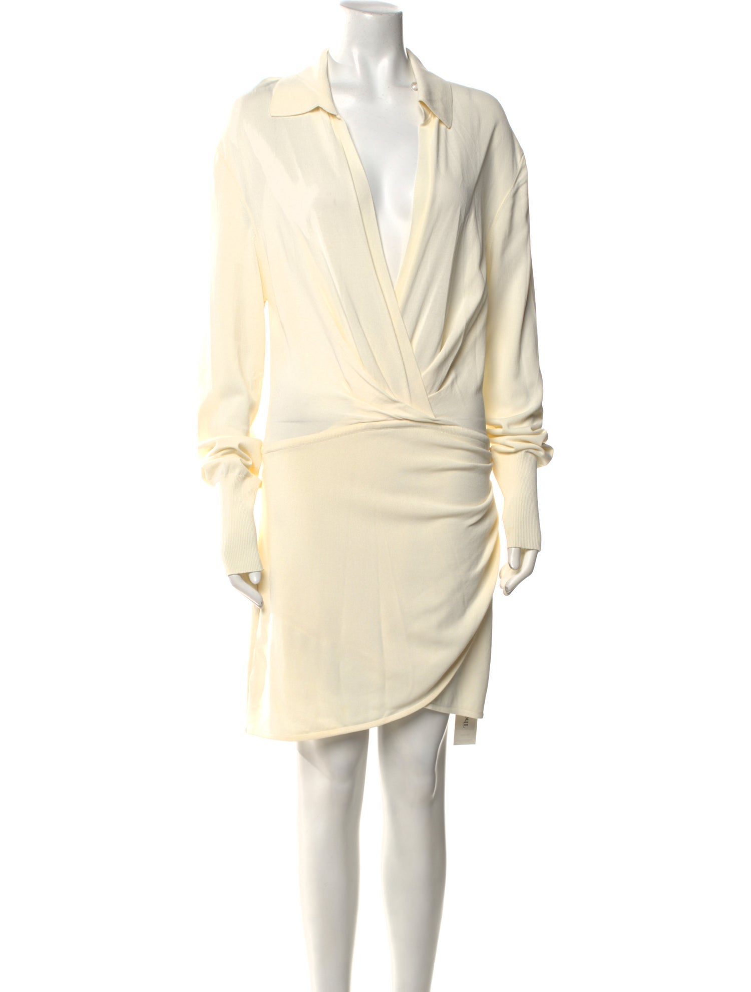 GAUGE81 V-Neck Knee-Length Dress