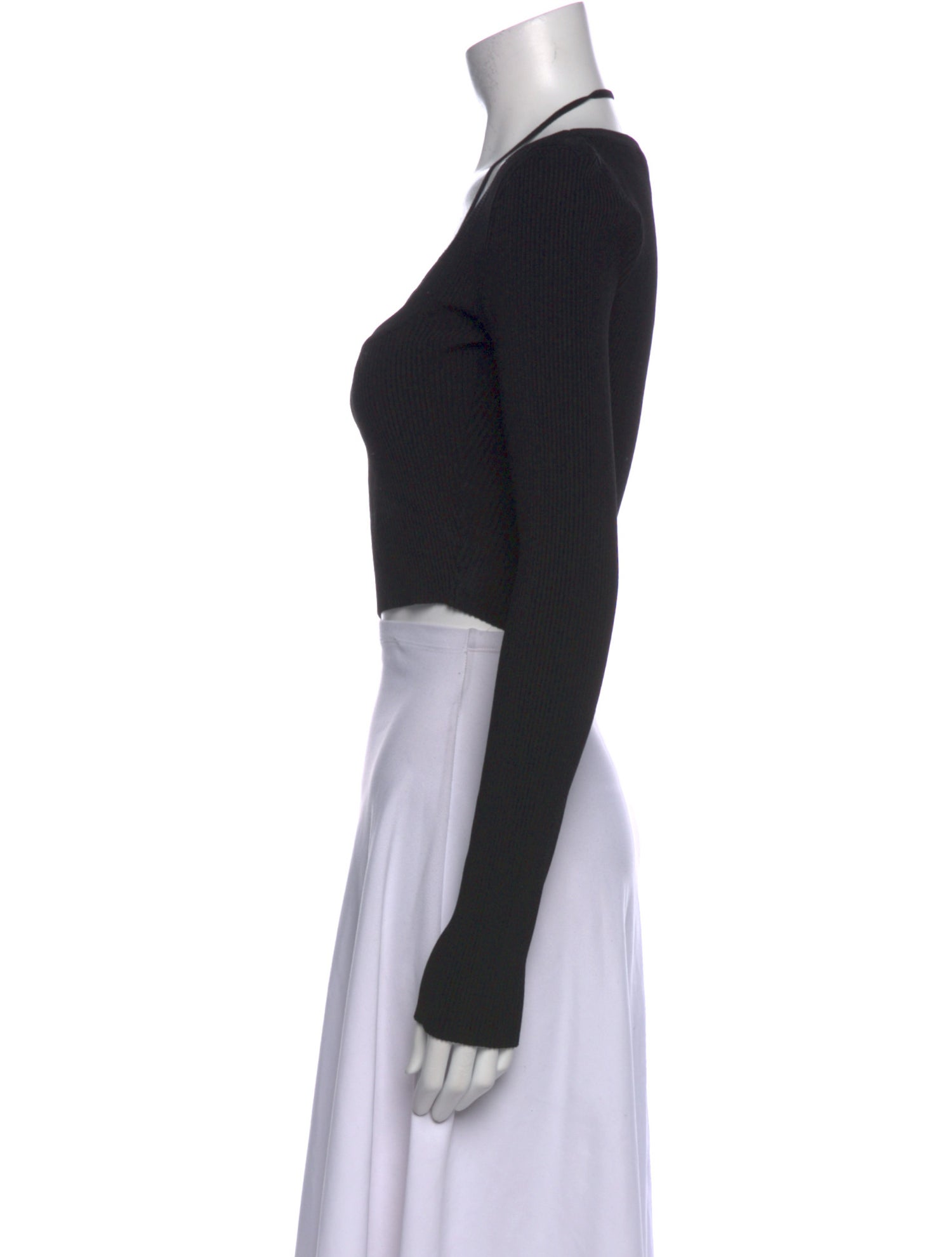 GAUGE81 Scoop Neck Long Sleeve Crop Top