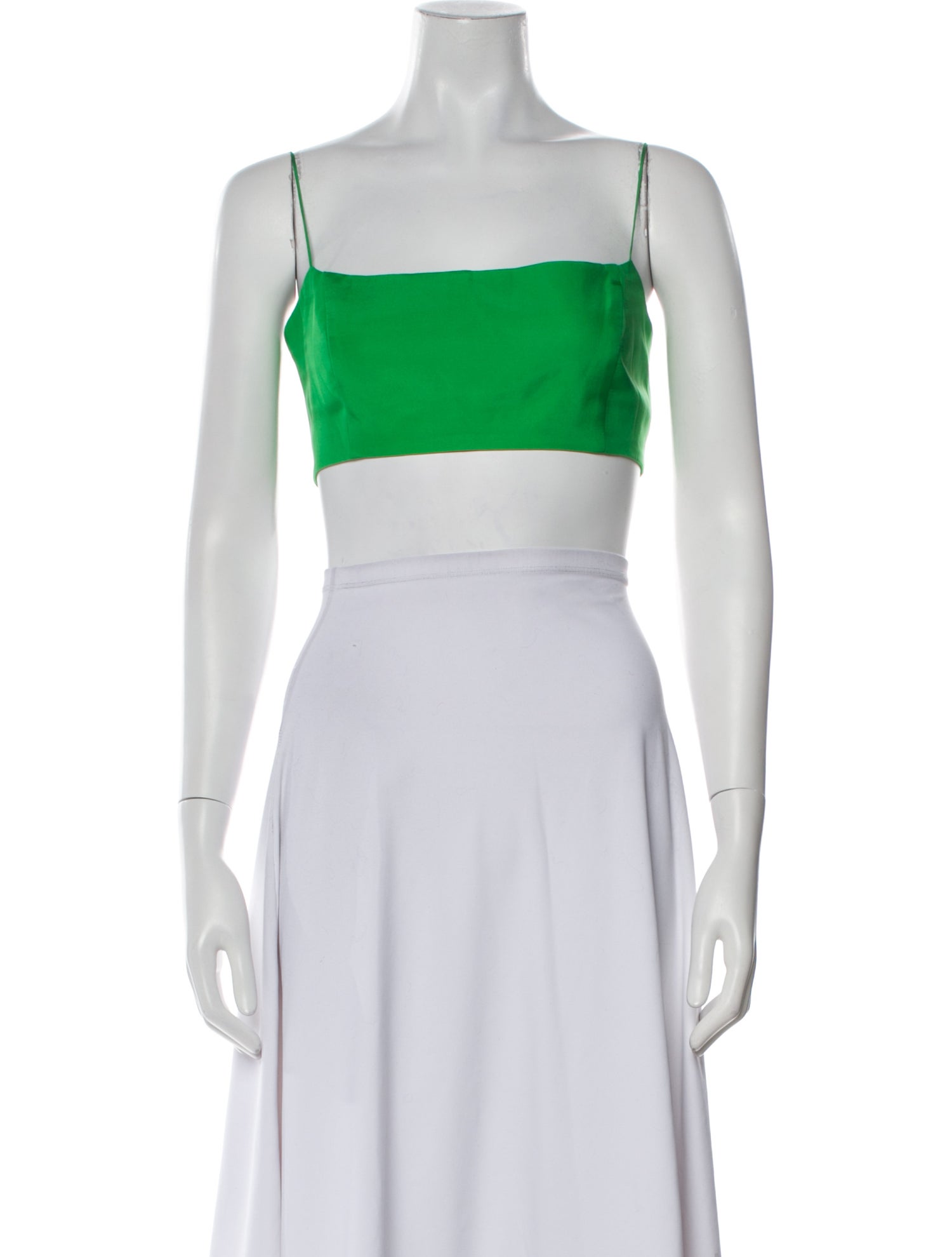 GAUGE81 Silk Colorblock Pattern Crop Top