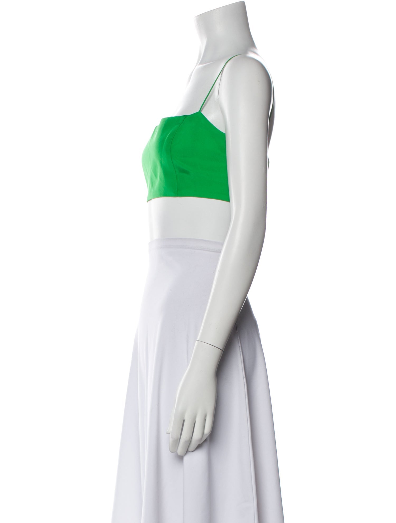 GAUGE81 Silk Colorblock Pattern Crop Top