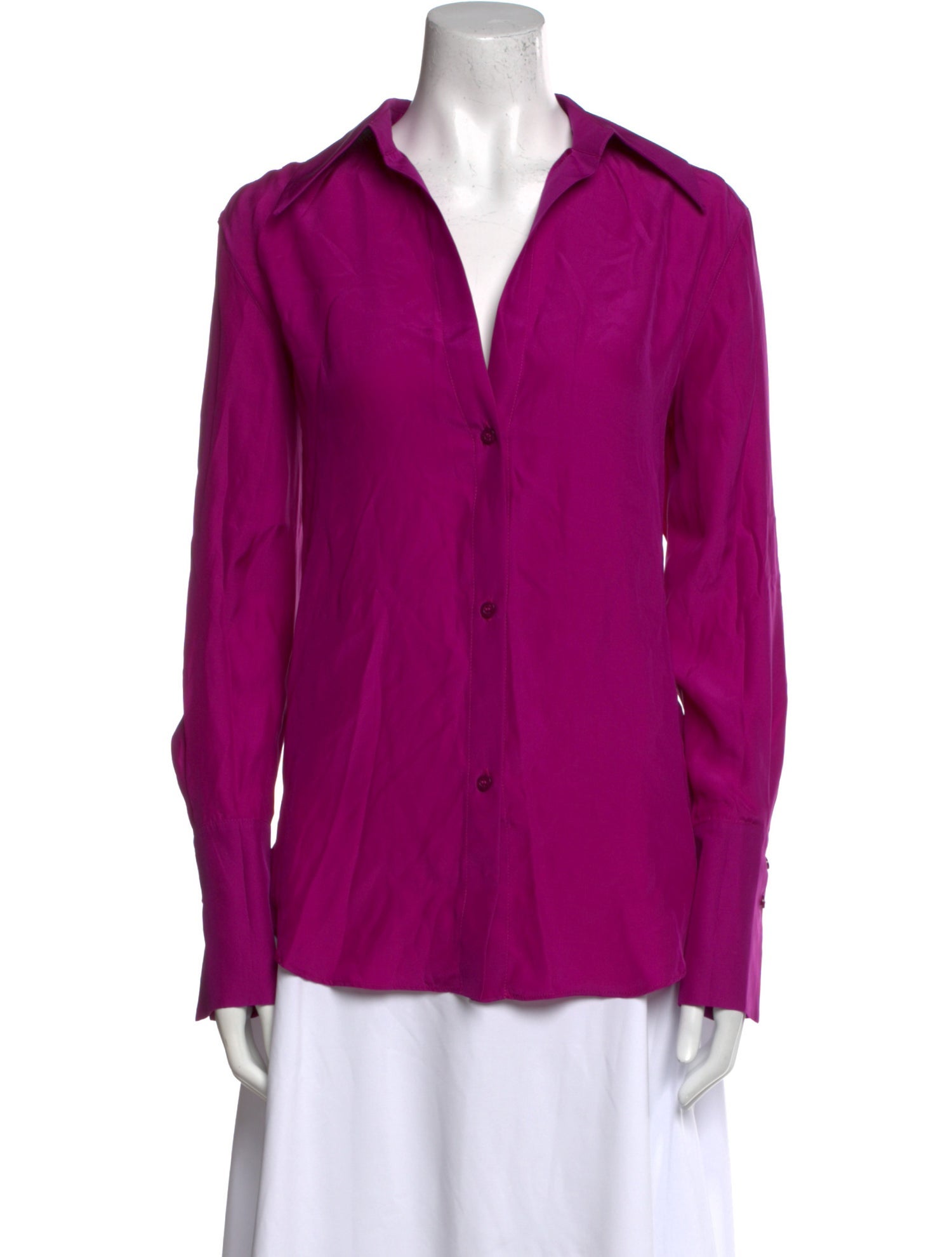 GAUGE81 Silk V-Neck Blouse