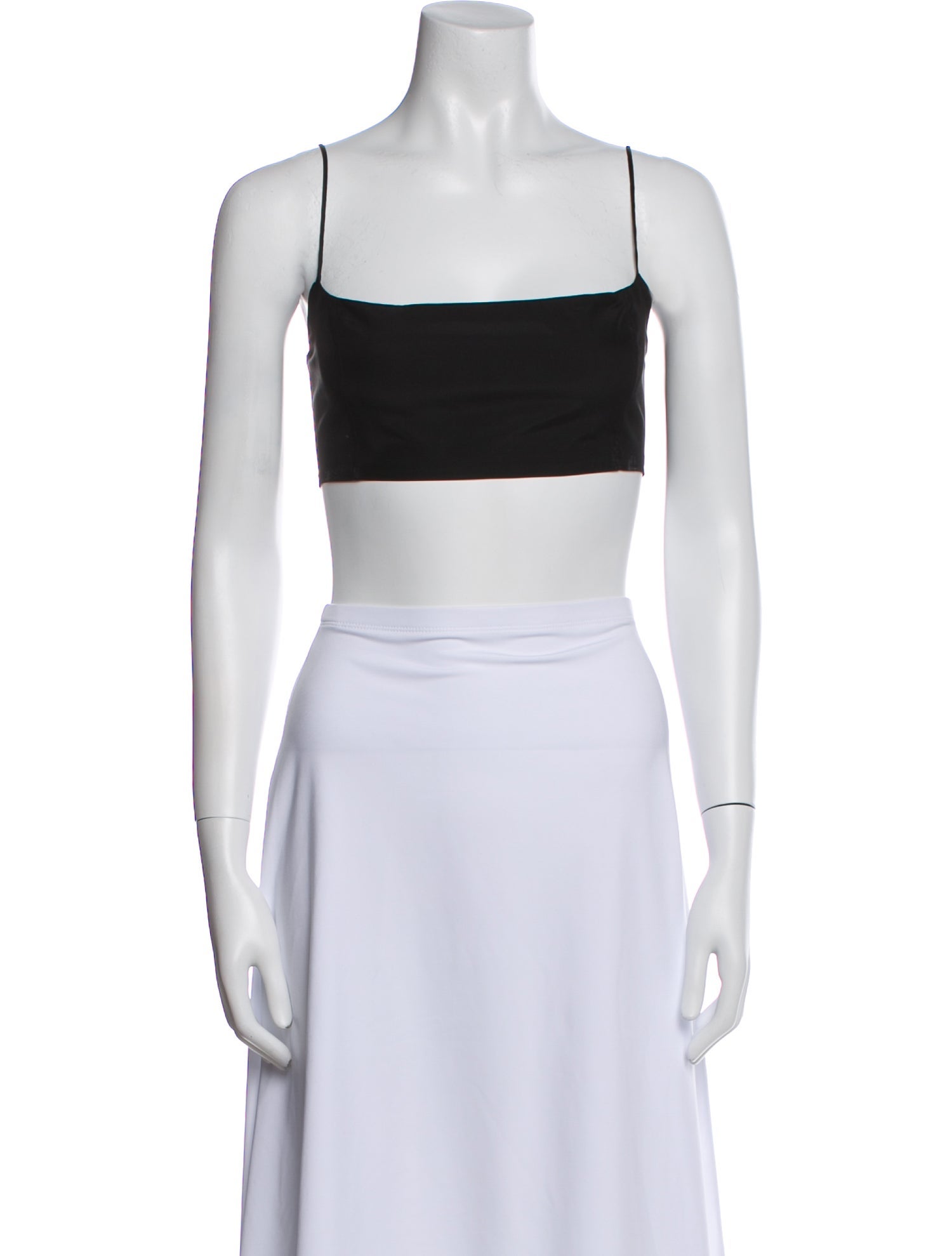 GAUGE81 Silk Square Neckline Crop Top