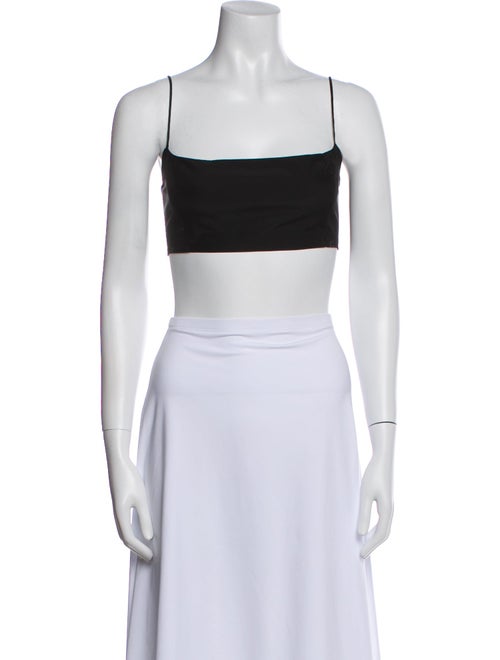 GAUGE81 Silk Square Neckline Crop Top