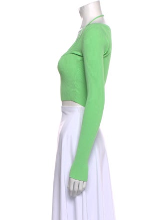 GAUGE81 Square Neckline Long Sleeve Crop Top