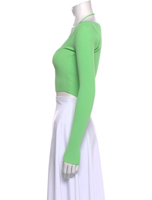 GAUGE81 Square Neckline Long Sleeve Crop Top