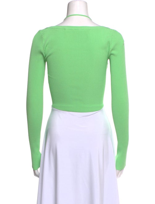 GAUGE81 Square Neckline Long Sleeve Crop Top