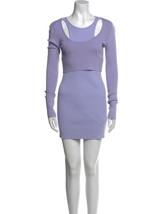 GAUGE81 Scoop Neck Mini Dress