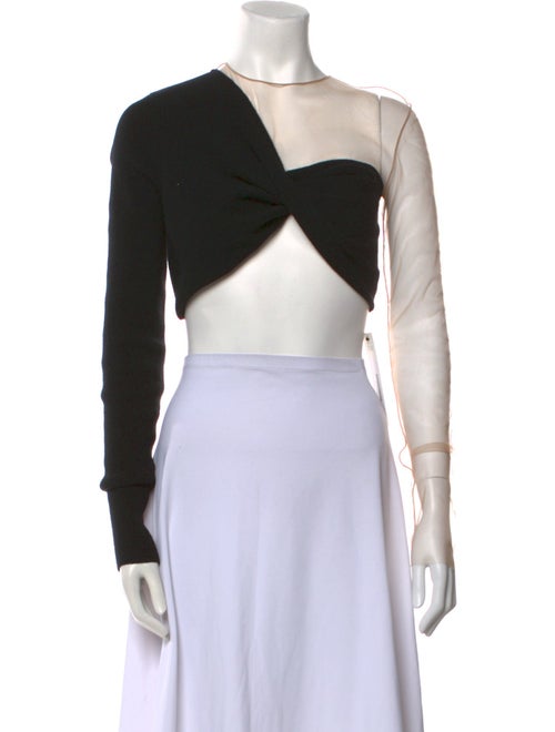 GAUGE81 Cashmere Bateau Neckline Crop Top