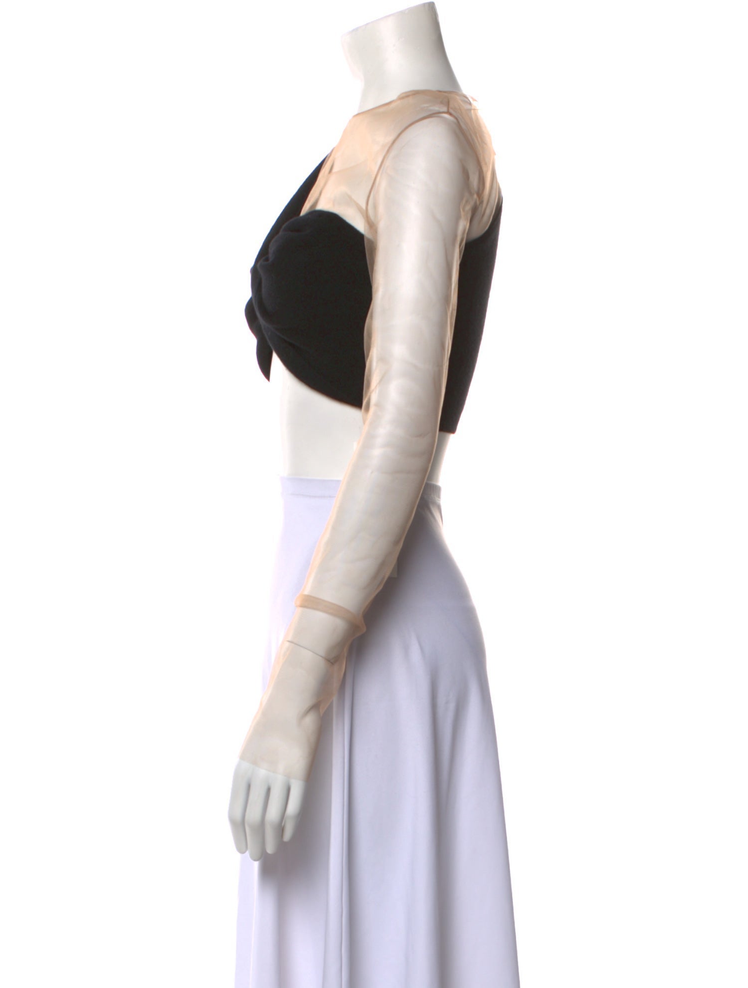 GAUGE81 Cashmere Bateau Neckline Crop Top