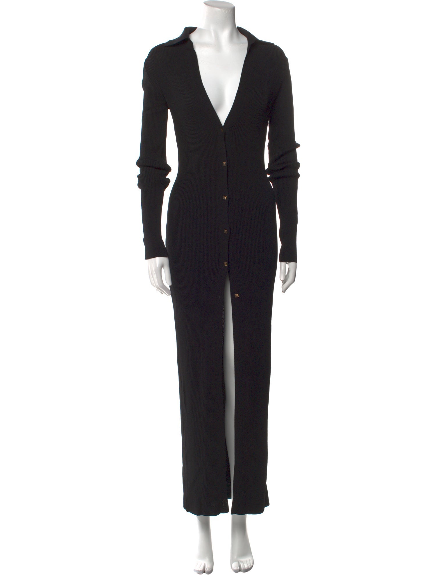 GAUGE81 V-Neck Long Dress