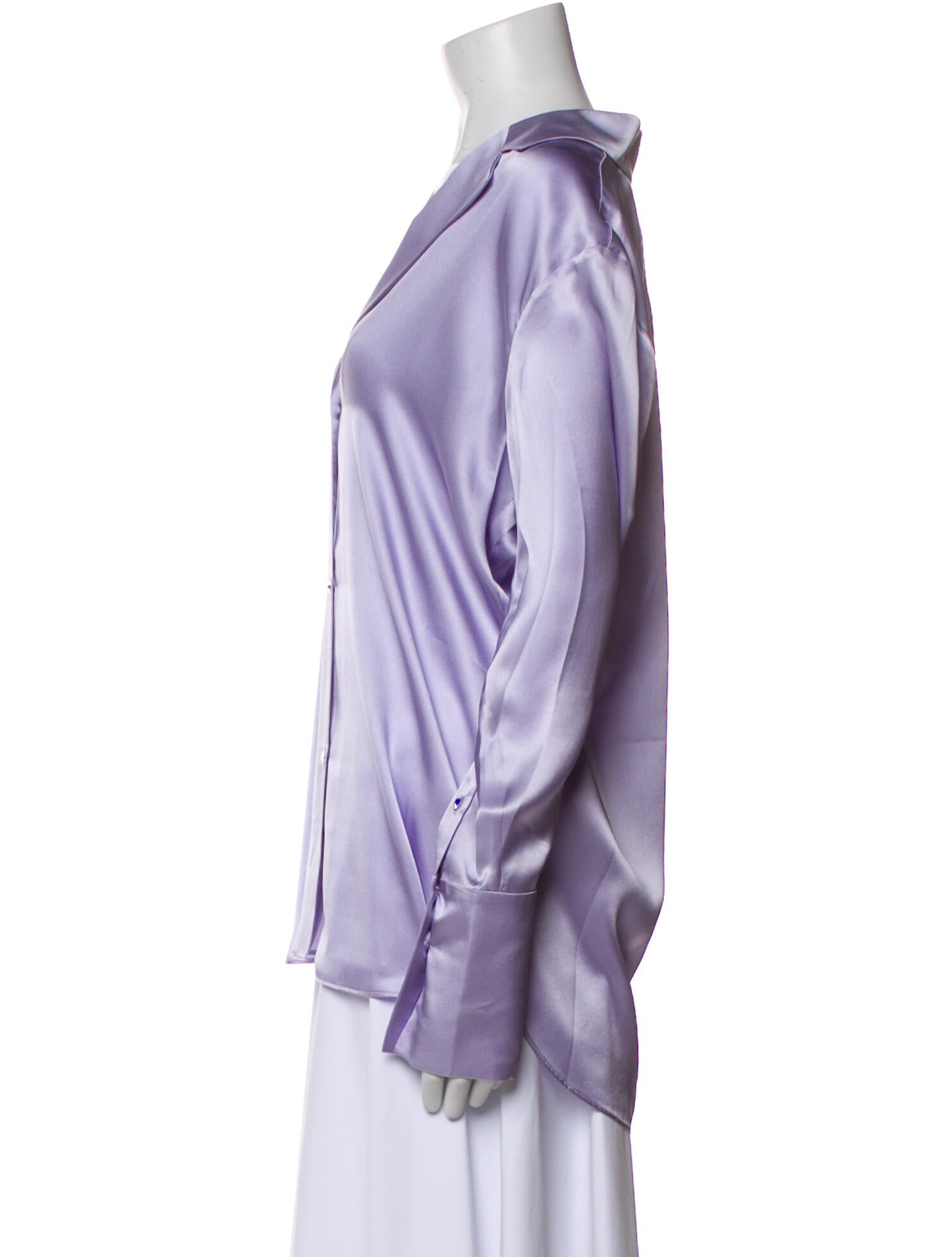 GAUGE81 Silk V-Neck Button-Up Top w/ Tags