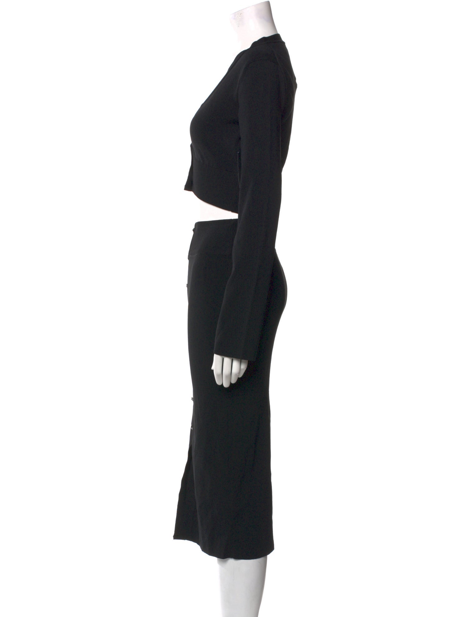 GAUGE81 V-Neck Midi Length Dress