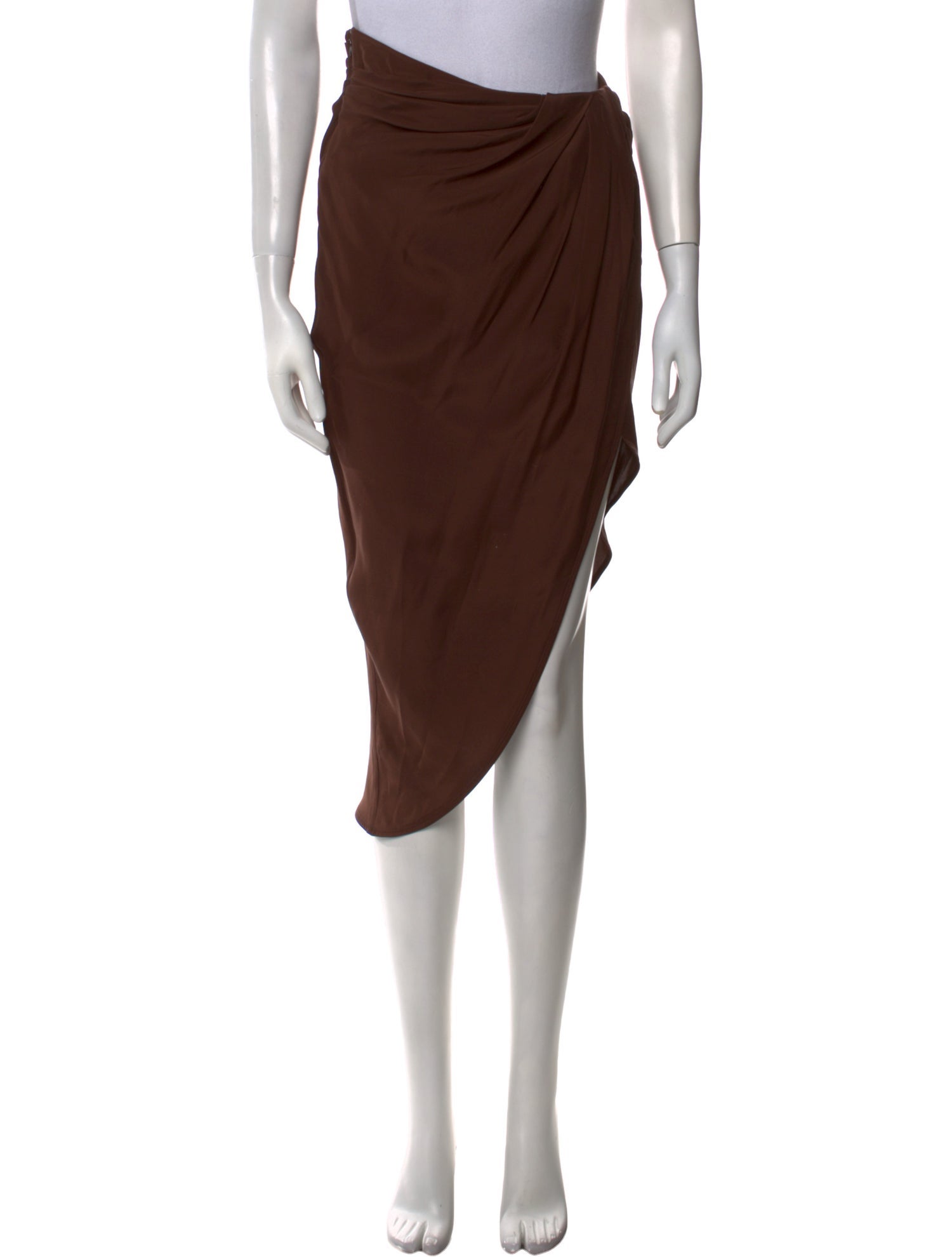 GAUGE81 Silk Midi Length Skirt