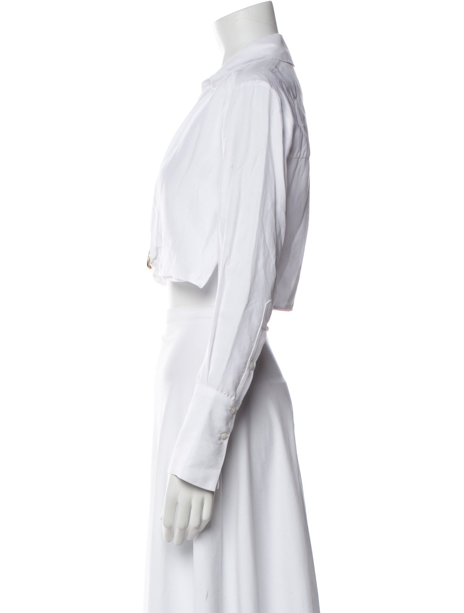 GAUGE81 V-Neck Long Sleeve Crop Top