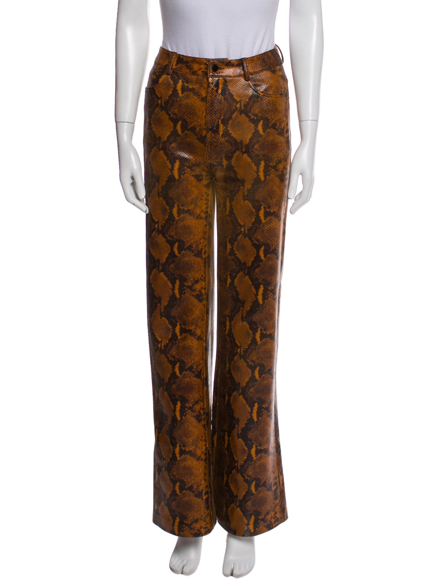 GAUGE81 Animal Print Wide Leg Pants