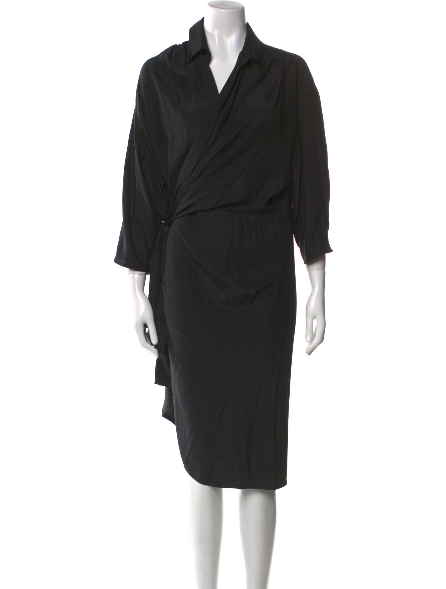 GAUGE81 Silk Midi Length Dress