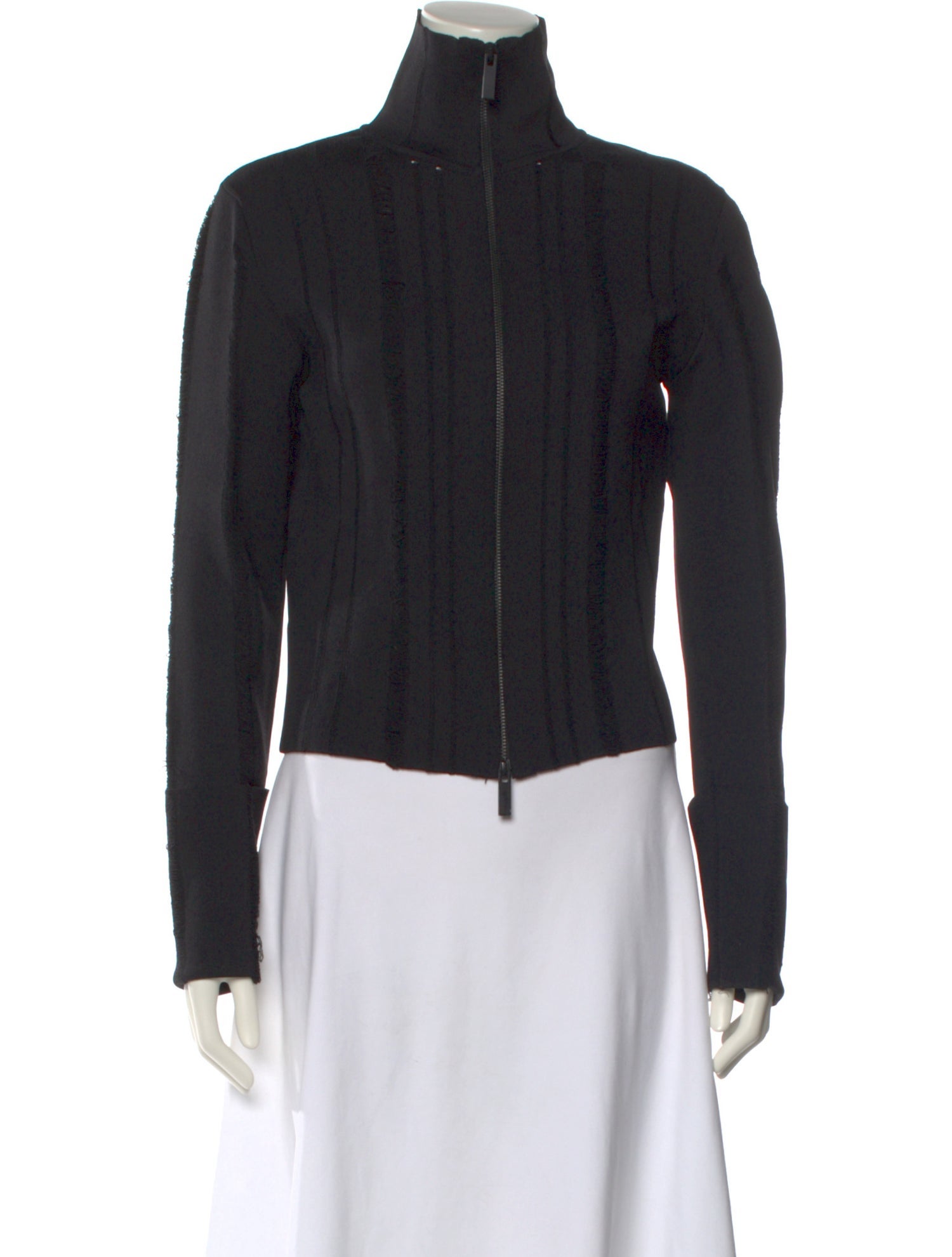 GAUGE81 Mock Neck Long Sleeve Button-Up Top